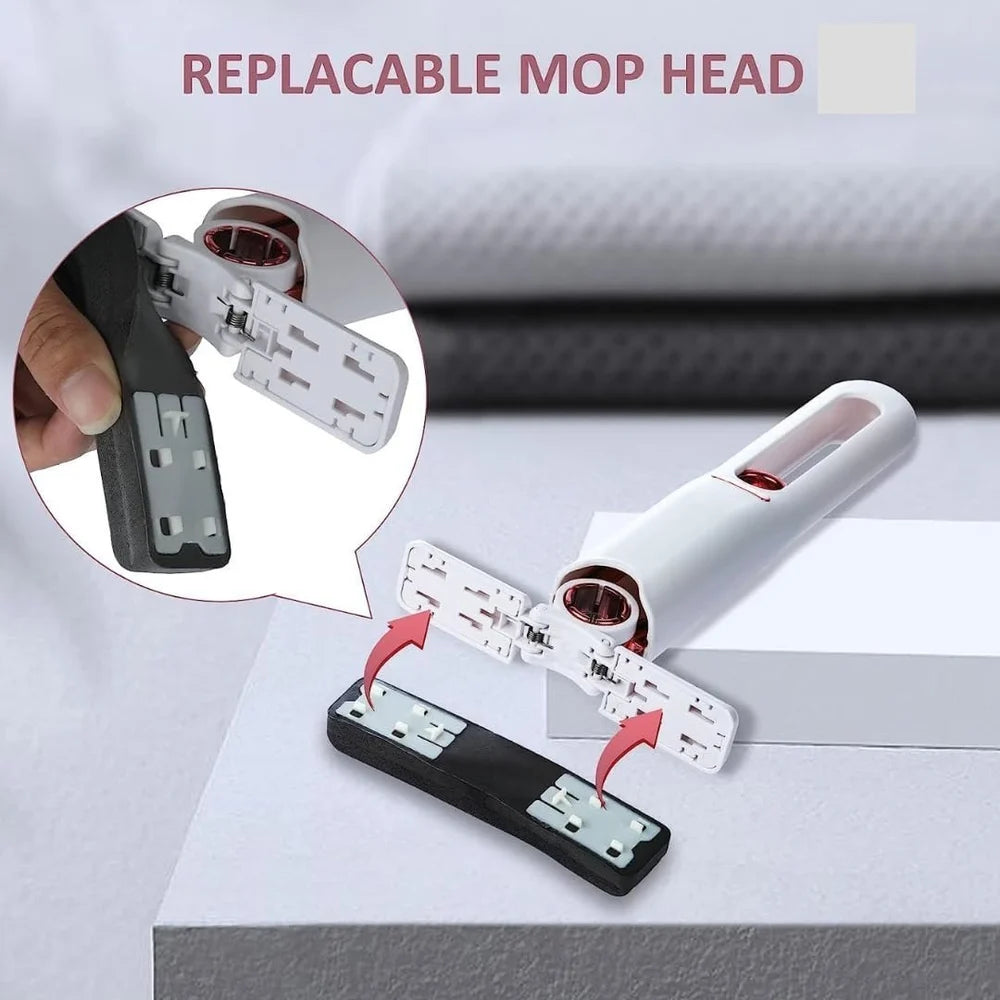 Mini Portable Foldable Sponge Mop – Handheld 360° Cleaning Mop for Home, Office & Car