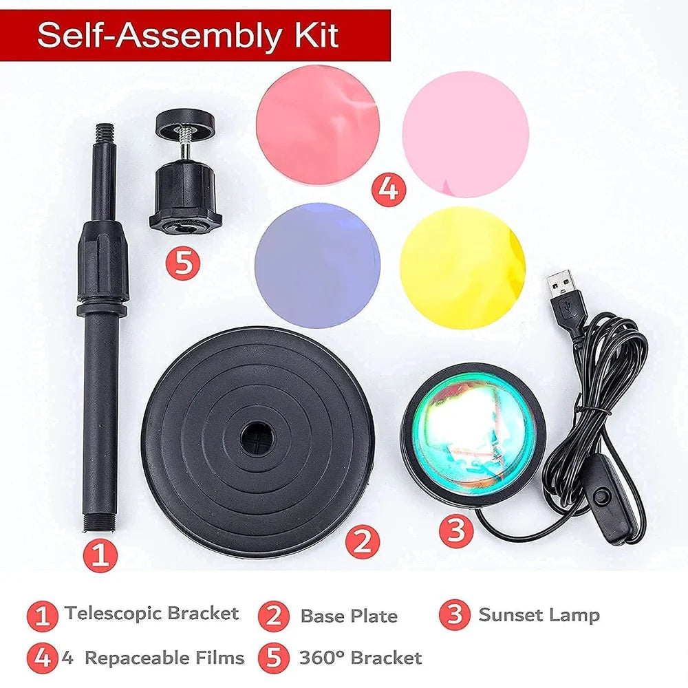 RGB 16-in-1 Sunset Lamp Projector
