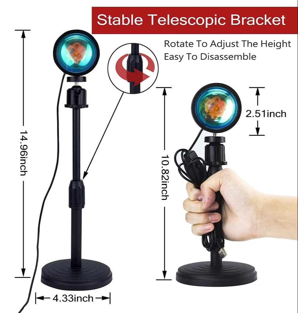 RGB 16-in-1 Sunset Lamp Projector