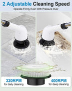9-in-1 Electric Spin Scrubber Brush – Cordless Rechargeable Cleaning Brush with Extendable Handle