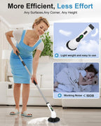 9-in-1 Electric Spin Scrubber Brush – Cordless Rechargeable Cleaning Brush with Extendable Handle